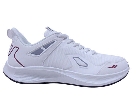 Lescon Beyaz Kırmızı Gri Sneakers Bağcıklı Spor Ayakkabı