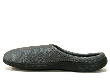 Gezer Gri Siyah Halı Üstü Anatomik Comfort Terlik