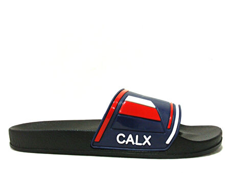Calx Lacivert Kırmızı Beyaz Kaydırmaz Anatomik Comfort Terlik