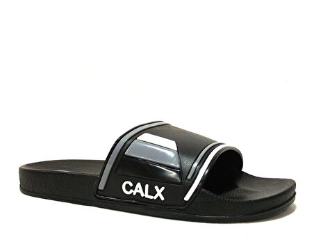 Calx Siyah Beyaz Gri Kaydırmaz Anatomik Comfort Terlik