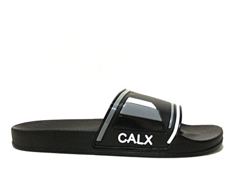 Calx Siyah Beyaz Gri Kaydırmaz Anatomik Comfort Terlik