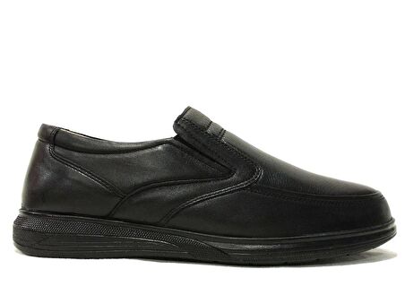 Bravado Siyah Bağcıksız Anatomik Jelli Comfort Erkek Ayakkabı