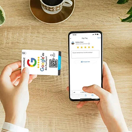 Google Yorum Kartı Dijital NFC Özellikli İşletme Kartı