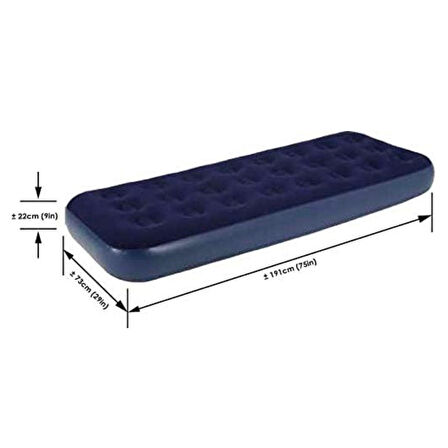 caselka® Tek Kişilik Yumuşak Şişme Yatak