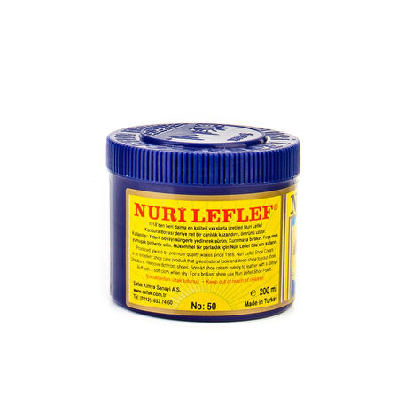 Nuri Leflef Açık Kahverengi Klasik Ayakkabı Boyası 200 ml