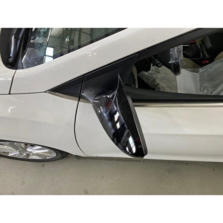 Sts Oto Aksesuar Hyundai I30 2012-2017 Batman Yarasa Ayna Kapağı Piano Black Abs Plastik