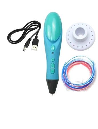 3d Pen - Üç Boyutlu Yazıcı Kalem Printer 3 Renk Filament