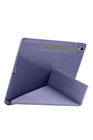 Galaxy Tab S9 Fe Uyumlu Standlı Tablet Kılıf Bluetooth Klavye Mouse Set