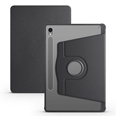 Gpack Samsung Galaxy Tab S9 SM-x710 Kılıf Standlı Katlanabilir Pu Silikon tf2