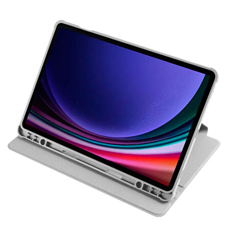 Gpack Samsung Galaxy Tab S9 SM-x710 Kılıf Standlı Katlanabilir Pu Silikon tf2