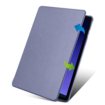 Gpack Samsung Galaxy Tab S9 SM-x710 Kılıf Standlı Katlanabilir Pu Silikon tf2