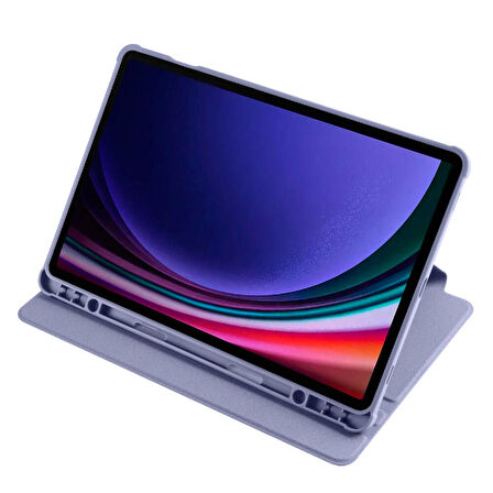 Gpack Samsung Galaxy Tab S9 SM-x710 Kılıf Standlı Katlanabilir Pu Silikon tf2