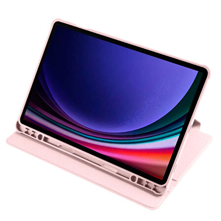 Gpack Samsung Galaxy Tab S9 SM-x710 Kılıf Standlı Katlanabilir Pu Silikon tf2