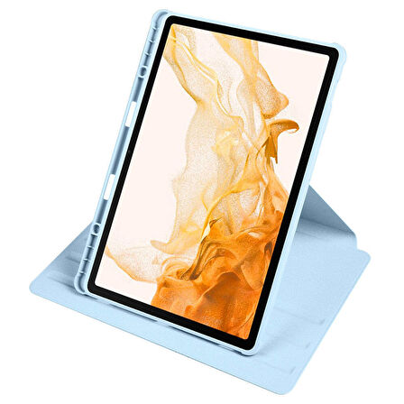 Gpack Samsung Galaxy Tab S9 Plus SM-x810 Kılıf Standlı Katlanabilir Pu Silikon tf2