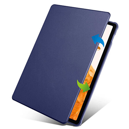 Gpack Samsung Galaxy Tab S9 Plus SM-x810 Kılıf Standlı Katlanabilir Pu Silikon tf2