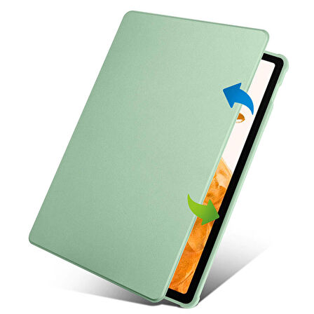 Gpack Samsung Galaxy Tab S9 Plus SM-x810 Kılıf Standlı Katlanabilir Pu Silikon tf2