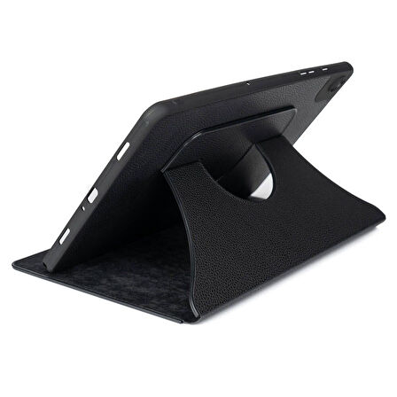 Gpack Samsung Galaxy Tab A9 Plus SM-X210 Kılıf Kapaklı Standlı 360 Dönebilen Koruma dn22