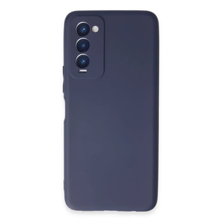 Tecno Camon 18 Kılıf First Silikon - Lacivert