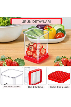 2 Adet  Meyve Sebze Dilimleme Paslanmaz Çelik Bardak Dilimleme Yumurta Dilimleme