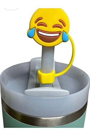 1 Adet 10 mm  Emoji Pipet Tıpası Quencher Pipet Kapağı
