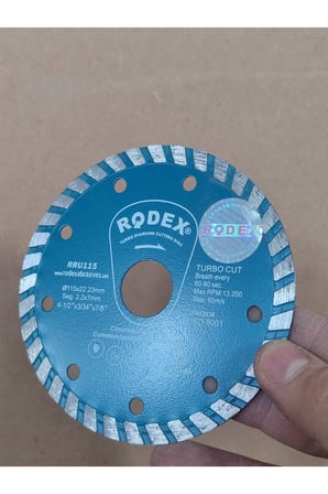 180 mm Elmas Kesme Diski Mermer, Granit, Fayans ve Beton Kesici Testere Ekstra Dayanıklı Segmentli