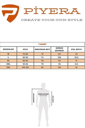 Erkek Mavi Inspire Baskılı Süprem Kumaş Tişört Slim Fit Pamuklu Yazlık Erkek T-Shirt İndigo-181