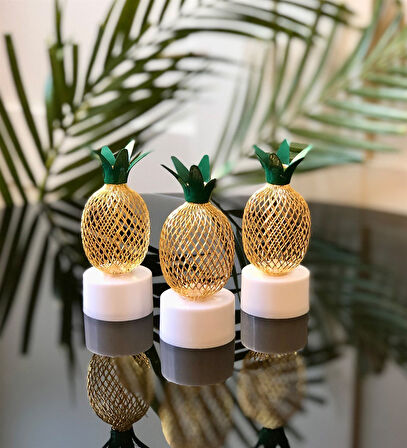 Mini Ananas Gece Lambası 3'lü