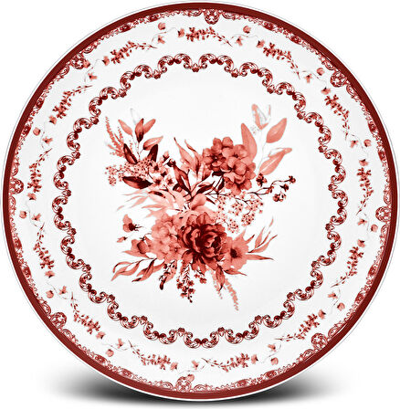 Karaca Forever Bone Blume 24 Parça 6 Kişilik Yemek Takımı
