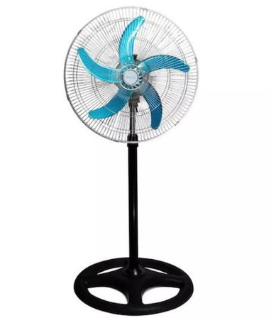 Hi-Link 18'' Sanayi Tipi Vantilatör 5 Metal Kanatlı Ayaklı Fan 3 Kademeli Güçlü Hava Akışı 2 Yıl Garantili