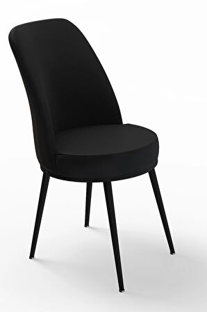 Rovena Leona Siyah Mermer 80x132 Açılabilir Mdf Mutfak Masası Takımı 4 Adet Sandalye