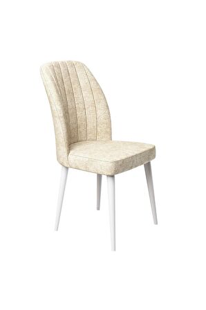 Rovena Zeta Beyaz Mermer 80x132 Açılabilir Mdf Mutfak Masası Takımı 4 Adet Sandalye