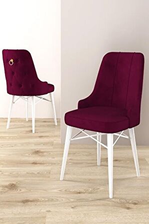 Rovena Mona Beyaz Mermer 80x132 Açılabilir Mdf Mutfak Masası Takımı 6 Adet Sandalye