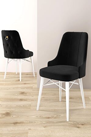 Rovena Alaska Beyaz 80x132 Açılabilir Suntalam Mutfak Masası Takımı 6 Adet Sandalye