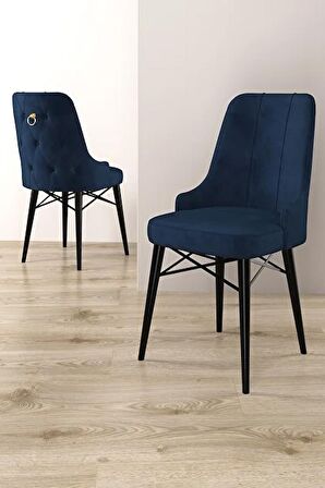 Rovena Alaska Siyah Mermer 80x132 Açılabilir Suntalam Mutfak Masası Takımı 4 Adet Sandalye