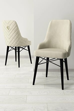 Rovena Queen Siyah Mermer 80x132 Açılabilir Suntalam Mutfak Masası Takımı 6 Adet Sandalye