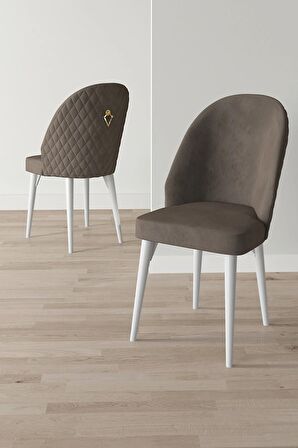 Rovena Modica Beyaz Mermer 80x132 Açılabilir Suntalam Mutfak Masası Takımı 6 Adet Sandalye