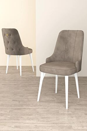 Rovena Alya Barok 80x132 Açılabilir Mdf Mutfak Masası Takımı 4 Adet Sandalye