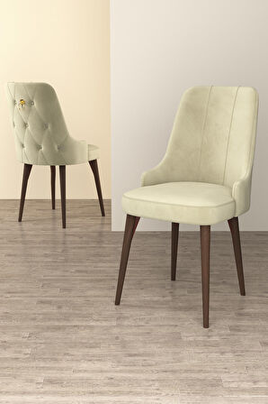 Rovena Alya Barok 80x132 Açılabilir Mdf Mutfak Masası Takımı 4 Adet Sandalye