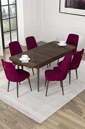 Rovena Alya Barok 80x132 Açılabilir Mdf Mutfak Masası Takımı 4 Adet Sandalye