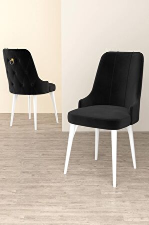 Rovena Alya Barok 80x132 Açılabilir Mdf Mutfak Masası Takımı 4 Adet Sandalye