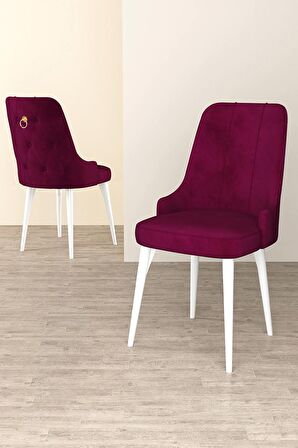 Rovena Alya Barok 80x132 Açılabilir Mdf Mutfak Masası Takımı 4 Adet Sandalye