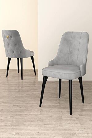 Rovena Alya Barok 80x132 Açılabilir Mdf Mutfak Masası Takımı 4 Adet Sandalye