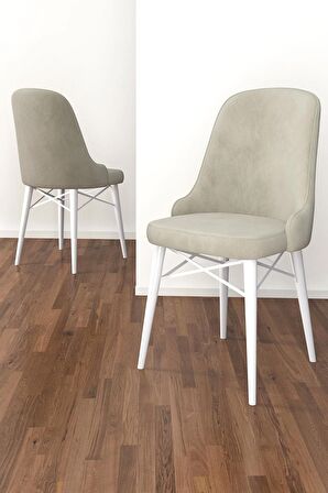 Rovena Vals Beyaz Mermer 80x132 Açılabilir Mdf Mutfak Masası Takımı 6 Adet Sandalye