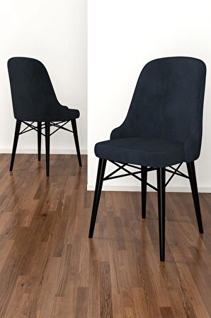 Rovena Vals Siyah Mermer 80x132 Açılabilir Mdf Mutfak Masası Takımı 4 Adet Sandalye