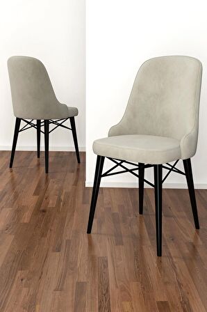 Rovena Vals Siyah Mermer 80x132 Açılabilir Mdf Mutfak Masası Takımı 4 Adet Sandalye