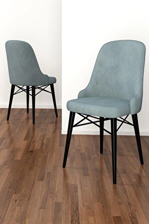 Rovena Vals Siyah Mermer 80x132 Açılabilir Mdf Mutfak Masası Takımı 4 Adet Sandalye