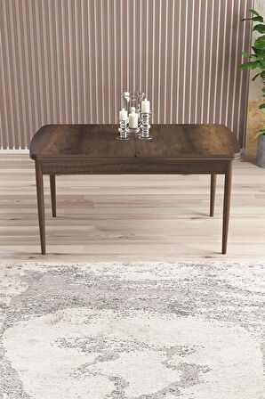 Rovena Armin Barok 80x132 Açılabilir Mdf Mutfak Masası Takımı 4 Adet Sandalye+1 Bench
