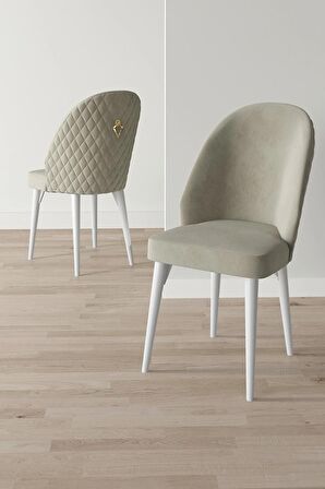 Rovena Arjeta Beyaz 80x132 Açılabilir Mdf Mutfak Masası Takımı 6 Adet Sandalye