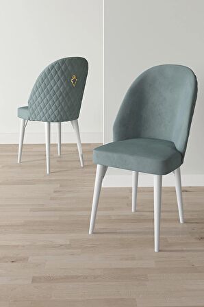 Rovena Arjeta Beyaz 80x132 Açılabilir Mdf Mutfak Masası Takımı 6 Adet Sandalye