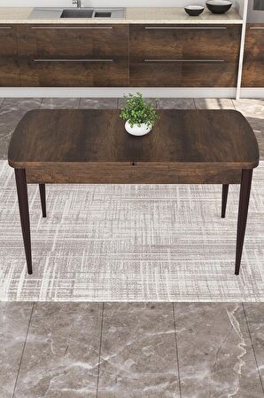 Rovena Marsilya Barok 80x132 Açılabilir Mdf Mutfak Masası Takımı 4 Adet Sandalye+1 Bench